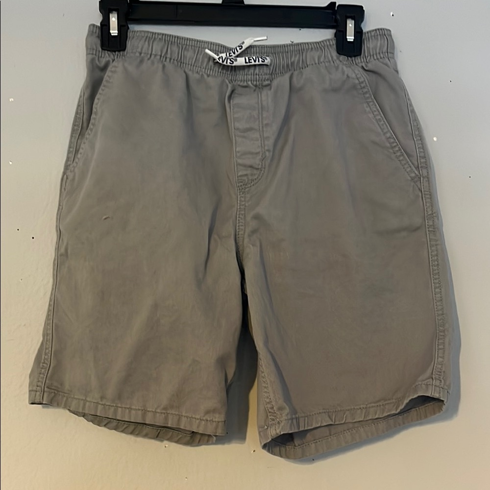 Boys Levi's Gray Flat Front Shorts